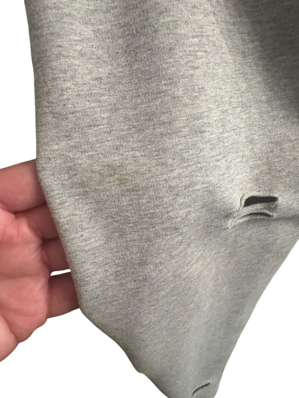 Distressed American Flag Graphic LongSleeve Gray Sweatshirt Hudson Outerwear 3X - Picture 8 of 15